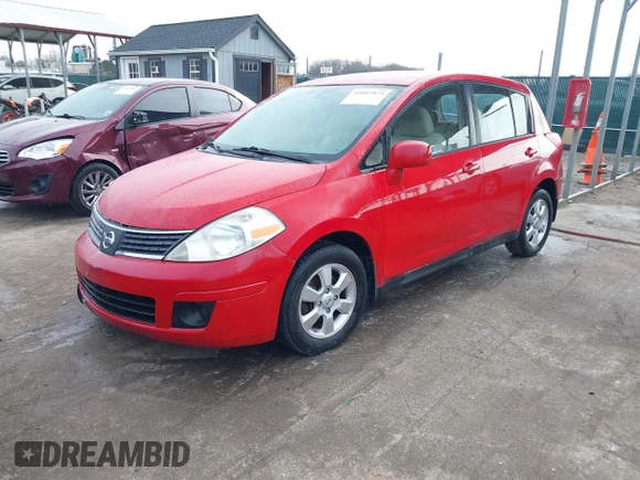 2007 Nissan Versa 1.8 S with VIN 3N1BC13E37L385700, listed as a IAAI auction lot 41607973 with 180,407 mi miles. Bid and sale history available at carsss.com. Image 2.