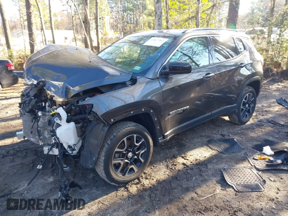 2022 Jeep Compass Latitude with VIN 3C4NJDBB8NT124794, listed as a IAAI auction lot 41817343 with 55,166 mi miles and . Bid and sale history available at DreamBid. Image 18.