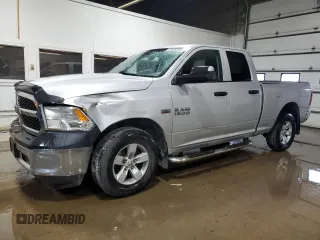 2018 Ram 1500 Express with VIN 1C6RR7FT9JS309082, listed as a Copart auction lot 47548215 with 156,529 mi miles and Salvage Title. Bid and sale history available at carsss.com. Image 1.