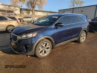 2019 Kia Sorento EX Sport with VIN 5XYPH4A5XKG601471, listed as a Copart auction lot 49801835 with 67,833 mi miles and Salvage title. Bid and sale history available at DreamBid. Image 1.
