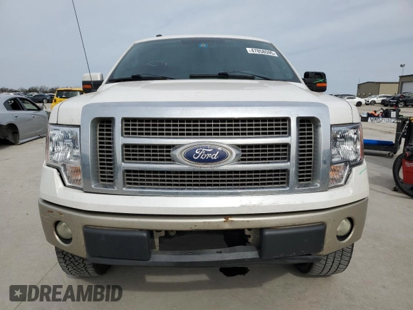 2010 Ford F-150 XL with VIN 1FTFW1CV0AFC10571, listed as a Copart auction lot 47858595 with 289,180 mi miles and Salvage Title. Bid and sale history available at carsss.com. Image 5.