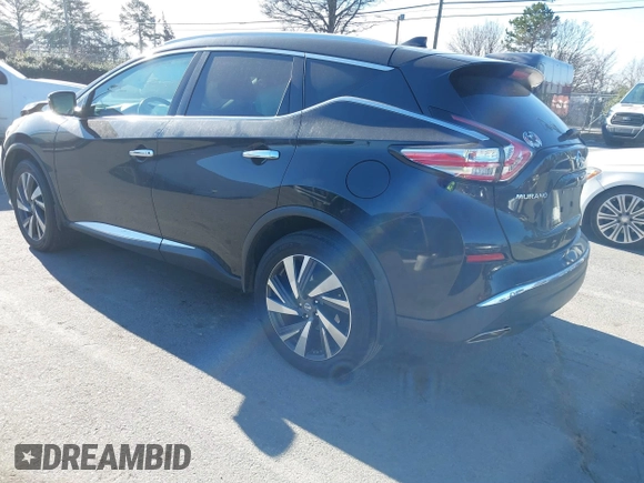 2017 Nissan Murano Platinum z VIN 5N1AZ2MG1HN184632, wystawiony jako IAAI lot #41643809 z przebiegiem 133 966 mil mil oraz . Historia ofert i sprzedaży dostępna na DreamBid. Obrazek 3.