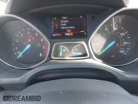 2017 Ford Escape Titanium with VIN 1FMCU0J93HUB20552, listed as a IAAI auction lot 41994433 with 55,772 mi miles. Bid and sale history available at carsss.com. Image 7.