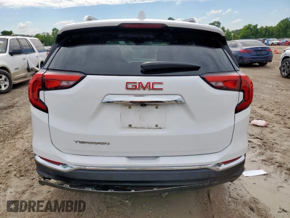 2020 GMC Terrain SLT with VIN 3GKALPEV2LL191697, listed as a Copart auction lot 58953275 with 88,034 mi miles and Salvage title. Bid and sale history available at DreamBid. Image 6.