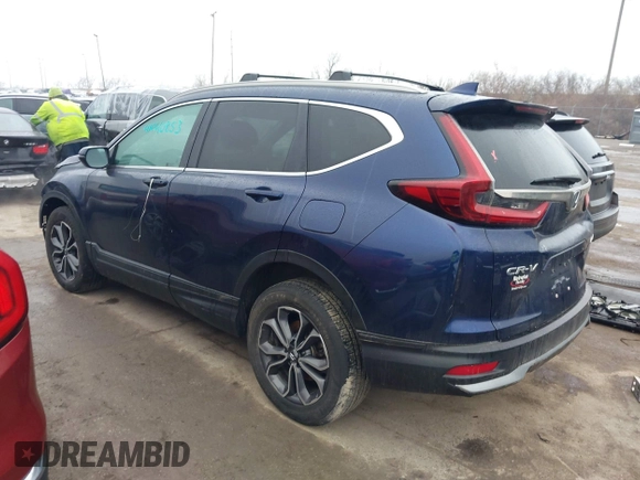 2020 Honda CR-V EX with VIN 5J6RW2H59LL015336, listed as a IAAI auction lot 41554062 with 67,268 mi miles. Bid and sale history available at carsss.com. Image 3.