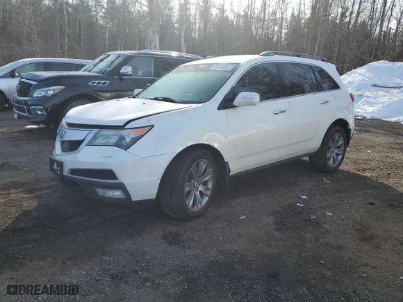 2012 Acura MDX Advance/Entertainment Pkg with VIN 2HNYD2H89CH003244, listed as a Copart auction lot 48246355 with 247,465 mi miles and Salvage Title. Bid and sale history available at carsss.com. Image 1.