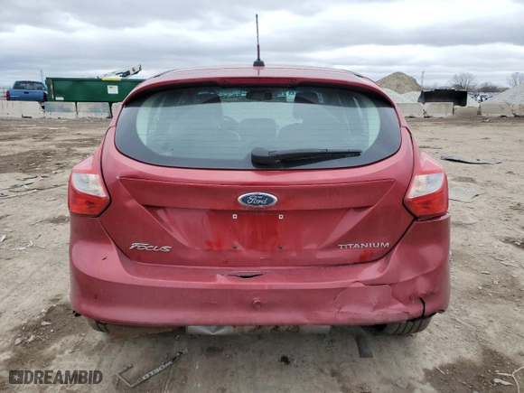 2012 Ford Focus Titanium with VIN 1FAHP3N22CL127030, listed as a Copart auction lot 43542345 with 99,277 mi miles and Salvage Title. Bid and sale history available at carsss.com. Image 6.