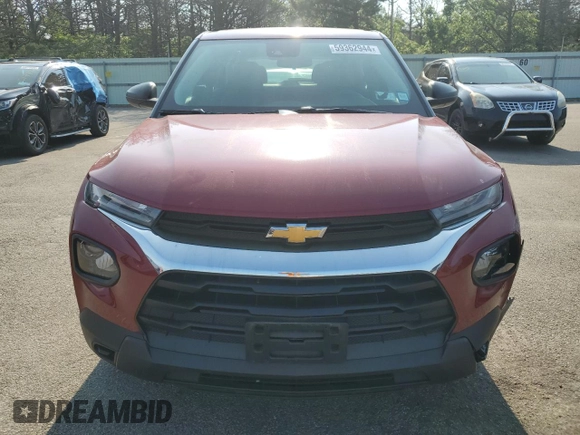 2021 Chevrolet TrailBlazer LS with VIN KL79MMS28MB130150, listed as a Copart auction lot 59362944 with 38,755 mi miles and Salvage Title. Bid and sale history available at DreamBid. Image 5.