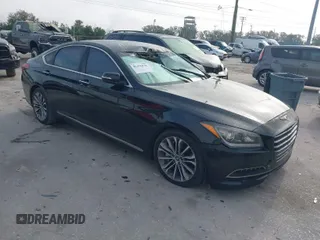 2016 Hyundai Genesis 3.8L z VIN KMHGN4JE7GU129448, wystawiony jako IAAI lot #41456030 z przebiegiem 213 893 mil mil oraz . Historia ofert i sprzedaży dostępna na DreamBid. Obrazek 1.