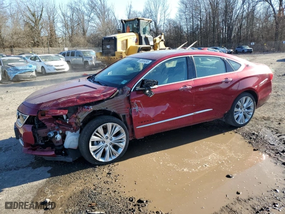 2020 Chevrolet Impala Premier with VIN 1G1105S33LU105095, listed as a Copart auction lot 48804095 with 70,546 mi miles and Salvage Title. Bid and sale history available at carsss.com. Image 1.