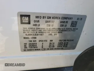 2020 Buick Encore GX Preferred с VIN KL4MMCSL8LB111817, выставлен на аукционе Copart как лот 47193915 с пробегом 55 233 миль миль и На запчасти • Non repairable. История ставок и продаж доступна на DreamBid. Изображение 12.