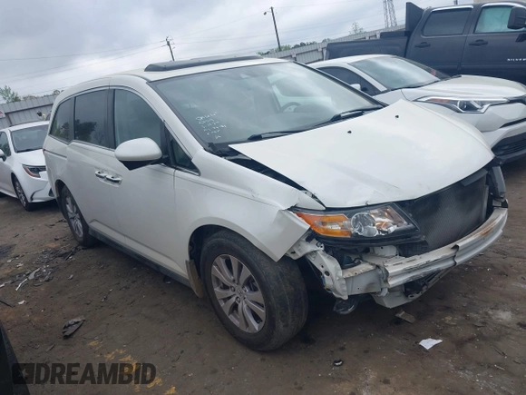 2016 Honda Odyssey EX-L with VIN 5FNRL5H67GB143253, listed as a IAAI auction lot 41952043 with 209,153 mi miles and . Bid and sale history available at DreamBid. Image 1.