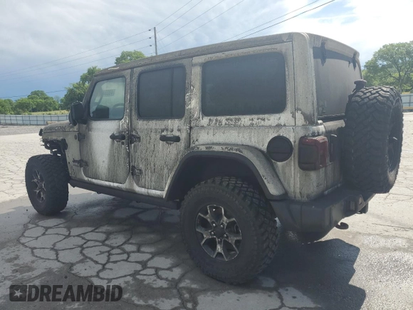 2020 Jeep Wrangler Unlimited Rubicon z VIN 1C4HJXFG6LW306683, wystawiony jako Copart lot #49234675 z przebiegiem Nie podano mil oraz Szkoda całkowita • Salvage title. Historia ofert i sprzedaży dostępna na DreamBid. Obrazek 2.