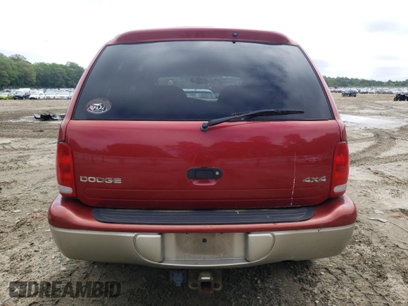2001 Dodge Durango z VIN 1B4HS28N91F507032, wystawiony jako Copart lot #57110765 z przebiegiem 103 105 mil mil oraz Czysty tytuł • Clean title. Historia ofert i sprzedaży dostępna na DreamBid. Obrazek 6.