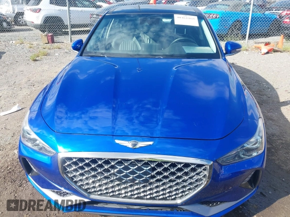 2019 Genesis G70 2.0T Advanced with VIN KMTG34LA1KU021793, listed as a IAAI auction lot 40461168 with 41,903 mi miles. Bid and sale history available at carsss.com. Image 12.