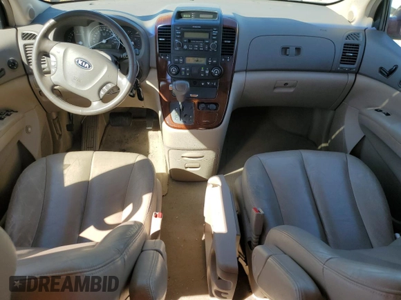 2007 Kia Sedona EX with VIN KNDMB233976177716, listed as a Copart auction lot 71408984 with 173,640 mi miles and Salvage Title. Bid and sale history available at DreamBid. Image 8.