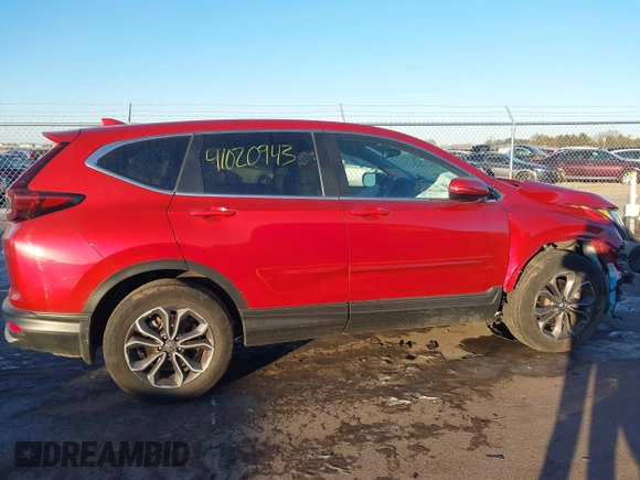 2020 Honda CR-V EX with VIN 2HKRW2H52LH603895, listed as a IAAI auction lot 41020943 with 216,688 mi miles. Bid and sale history available at carsss.com. Image 13.