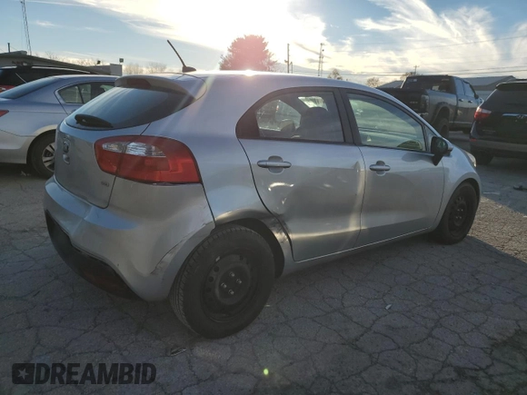 2014 Kia Rio LX with VIN KNADM5A37E6353106, listed as a Copart auction lot 80083694 with 183,824 mi miles and Clean Title. Bid and sale history available at carsss.com. Image 3.