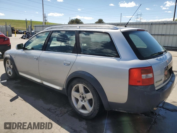 2003 Audi allroad A6 V8 z VIN WA1YD64B43N006004, wystawiony jako Copart lot #57481895 z przebiegiem 240 116 mil mil oraz Szkoda całkowita • Salvage title. Historia ofert i sprzedaży dostępna na DreamBid. Obrazek 2.