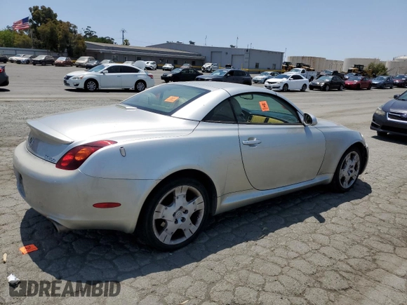 2004 Lexus SC 430 с VIN JTHFN48Y940052681, выставлен на аукционе Copart как лот 59951075 с пробегом 274 431 миль миль и Чистый • Clean title. История ставок и продаж доступна на DreamBid. Изображение 3.