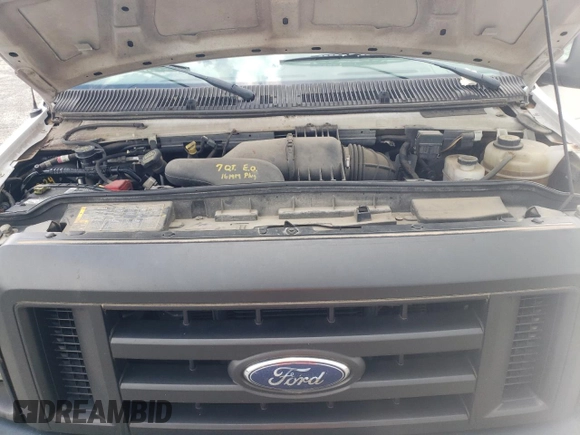 2008 Ford Econoline Passenger XL with VIN 1FMNE11W58DB33613, listed as a Copart auction lot 59142445 with 70,107 mi miles and Salvage title. Bid and sale history available at DreamBid. Image 12.