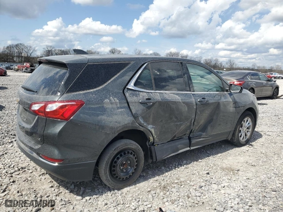 2020 Chevrolet Equinox LT with VIN 3GNAXKEV1LS585482, listed as a Copart auction lot 48761205 with 74,968 mi miles and Salvage Title. Bid and sale history available at carsss.com. Image 3.