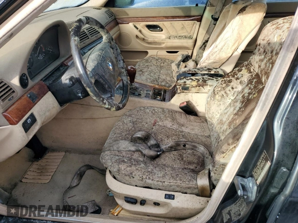 2001 BMW 7 Series 740iL with VIN WBAGH834X1DP25164, listed as a Copart auction lot 77939404 with 0 mi miles and Non Repairable. Bid and sale history available at carsss.com. Image 7.