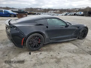 2019 Chevrolet Corvette Z06 2LZ with VIN 1G1YS2D68K5605471, listed as a Copart auction lot 84206164 with 87,844 mi miles and Salvage Title. Bid and sale history available at carsss.com. Image 3.