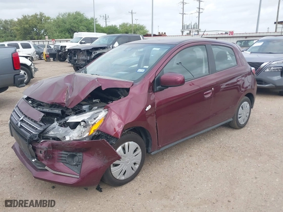 2024 Mitsubishi Mirage ES with VIN ML32AUHJ4RH026788, listed as a IAAI auction lot 41942174 with 3,572 mi miles. Bid and sale history available at carsss.com. Image 16.