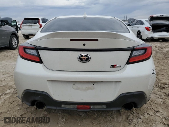 2022 Toyota GR86 Premium with VIN JF1ZNBE18N9755430, listed as a Copart auction lot 89150415 with 28,142 mi miles and Salvage Title. Bid and sale history available at carsss.com. Image 6.