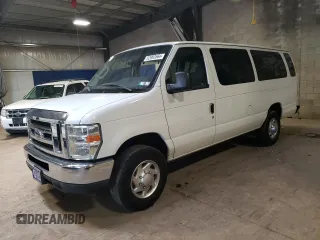 2013 Ford Econoline Passenger XL with VIN 1FBSS3BL9DDA33707, listed as a Copart auction lot 62903564 with 106,976 mi miles and Salvage Title. Bid and sale history available at DreamBid. Image 1.