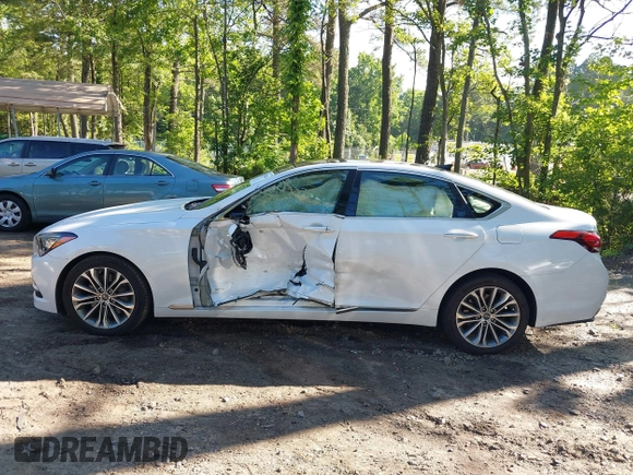 2017 Genesis G80 3.8L z VIN KMHGN4JE6HU168680, wystawiony jako IAAI lot #42524348 z przebiegiem 65 864 mil mil oraz . Historia ofert i sprzedaży dostępna na DreamBid. Obrazek 14.