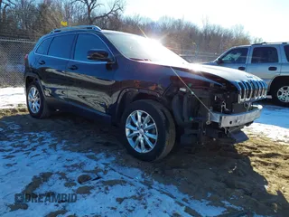 2017 Jeep Cherokee Limited with VIN 1C4PJMDS2HW636670, listed as a IAAI auction lot 41334870 with 122,973 mi miles. Bid and sale history available at carsss.com. Image 1.