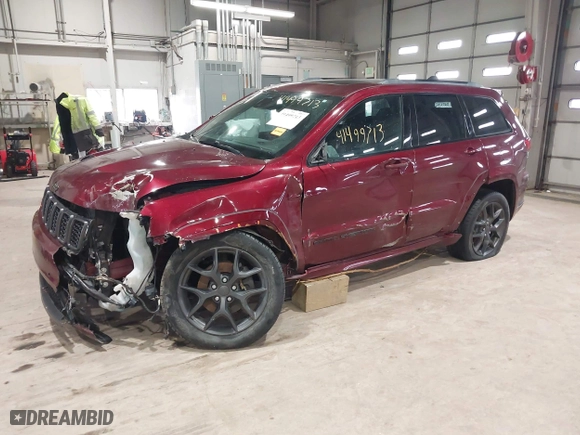 2019 Jeep Grand Cherokee Limited X with VIN 1C4RJFBG9KC563485, listed as a IAAI auction lot 41499713 with 90,405 mi miles. Bid and sale history available at carsss.com. Image 18.