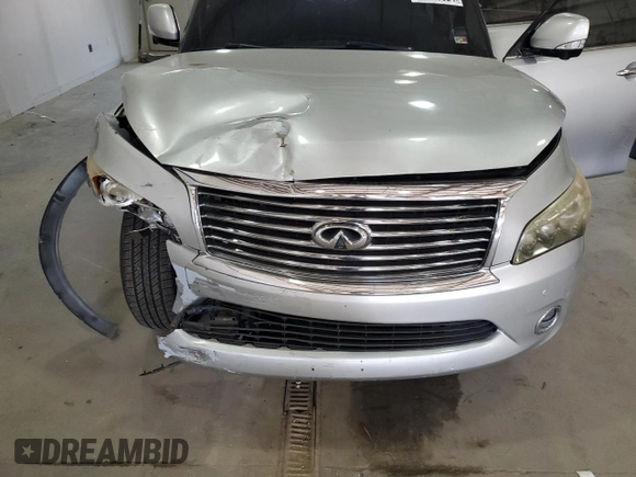 2011 Infiniti QX56 7-passenger with VIN JN8AZ2NE3B9005965, listed as a Copart auction lot 79526624 with 169,888 mi miles and Salvage Title. Bid and sale history available at carsss.com. Image 14.