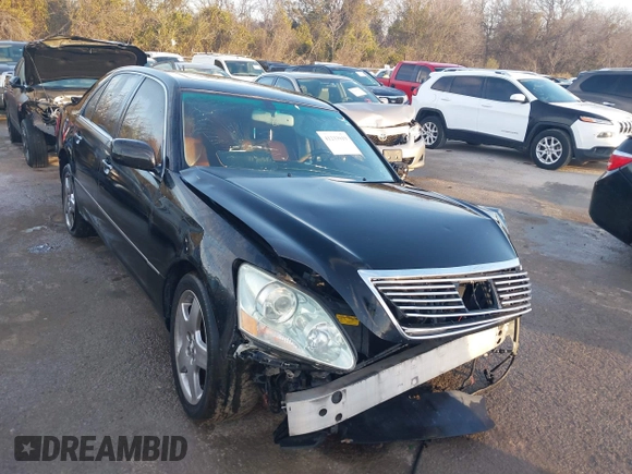 2005 Lexus LS 430 with VIN JTHBN36F855005771, listed as a IAAI auction lot 41233919 with 273,798 mi miles. Bid and sale history available at carsss.com. Image 1.
