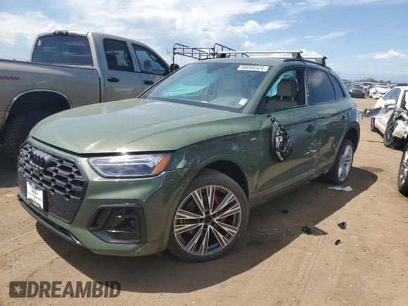 2024 Audi Q5 S line Premium Plus with VIN WA1EAAFYXR2081025, listed as a Copart auction lot 66058324 with 0 mi miles and Salvage Title. Bid and sale history available at carsss.com. Image 1.