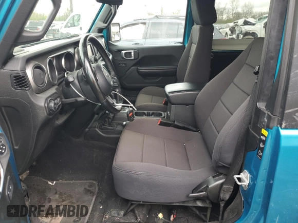 2020 Jeep Wrangler Sport S with VIN 1C4GJXAN3LW202881, listed as a Copart auction lot 53706335 with 47,743 mi miles and Salvage title. Bid and sale history available at DreamBid. Image 7.