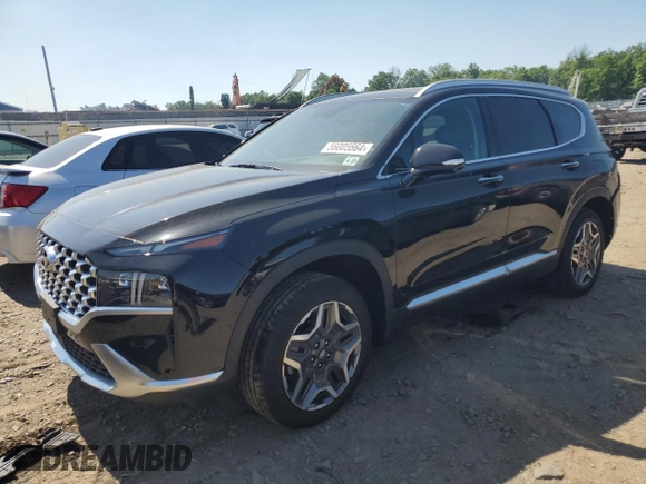 2022 Hyundai Santa Fe Hybrid Limited with VIN KM8S5DA18NU037687, listed as a Copart auction lot 56005664 with 23,390 mi miles and Salvage Title. Bid and sale history available at carsss.com. Image 1.