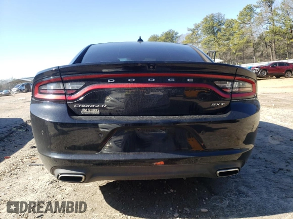 2018 Dodge Charger SXT Plus with VIN 2C3CDXHG8JH188294, listed as a Copart auction lot 43400985 with 105,942 mi miles and Salvage Title. Bid and sale history available at carsss.com. Image 6.