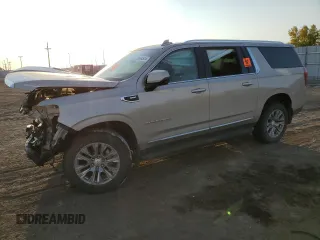 2022 GMC Yukon XL Denali with VIN 1GKS2JKLXNR260381, listed as a Copart auction lot 73664524 with 0 mi miles and Salvage Title. Bid and sale history available at carsss.com. Image 1.