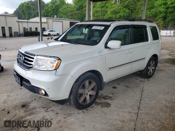 2013 Honda Pilot Touring with VIN 5FNYF3H95DB012660, listed as a Copart auction lot 53327255 with 122,139 mi miles and Salvage Title. Bid and sale history available at DreamBid. Image 1.
