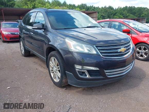 2015 Chevrolet Traverse LT with VIN 1GNKRGKDXFJ231425, listed as a IAAI auction lot 42534443 with Not provided miles and . Bid and sale history available at DreamBid. Image 1.