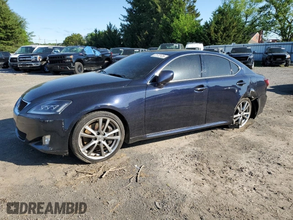 2008 Lexus IS 350 with VIN JTHBE262X85017724, listed as a Copart auction lot 57172125 with 144,018 mi miles and Salvage title. Bid and sale history available at DreamBid. Image 1.