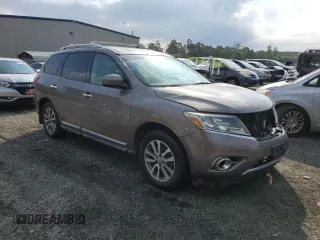2014 Nissan Pathfinder Platinum with VIN 5N1AR2MMXEC613392, listed as a Copart auction lot 57234955 with 231,830 mi miles and Salvage title. Bid and sale history available at DreamBid. Image 4.