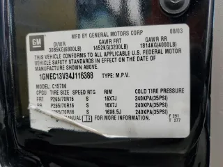 2004 Chevrolet Tahoe LS with VIN 1GNEC13V34J116388, listed as a Copart auction lot 86188524 with 0 mi miles and Salvage Title. Bid and sale history available at carsss.com. Image 13.