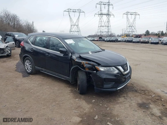 2018 Nissan Rogue S with VIN KNMAT2MV0JP586978, listed as a IAAI auction lot 41545355 with 59,867 mi miles. Bid and sale history available at carsss.com. Image 1.