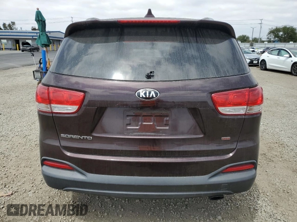2016 Kia Sorento LX with VIN 5XYPG4A34GG003630, listed as a Copart auction lot 53378925 with 114,385 mi miles and Clean Title. Bid and sale history available at carsss.com. Image 6.