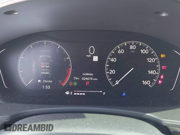 2023 Honda Civic Sport with VIN 2HGFE2F53PH513552, listed as a IAAI auction lot 42595794 with 24,674 mi miles and . Bid and sale history available at DreamBid. Image 7.