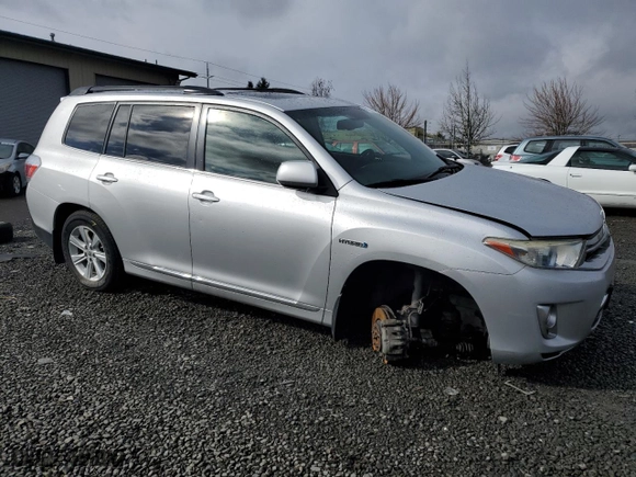 2011 Toyota Highlander Hybrid with VIN JTEBC3EH5B2001972, listed as a Copart auction lot 46718065 with 186,372 mi miles and Salvage Title. Bid and sale history available at carsss.com. Image 4.